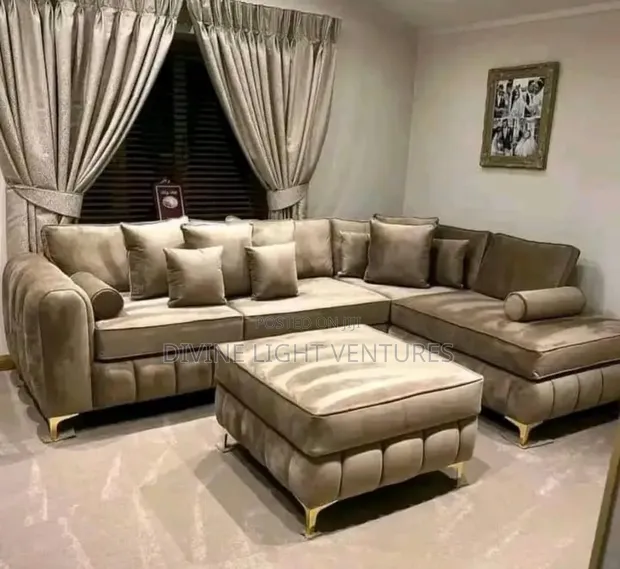 Brand New L Shape & Centre Table Set - 1