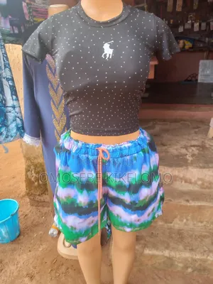 Ankara Shorts - Classic Blue