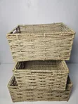 Multipurpose Woven Rattan Storage Baskets (S, M, L) - 1