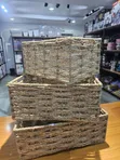 Multipurpose Woven Rattan Storage Baskets (S, M, L) - 2
