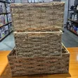 Multipurpose Woven Rattan Storage Baskets (S, M, L) - 3