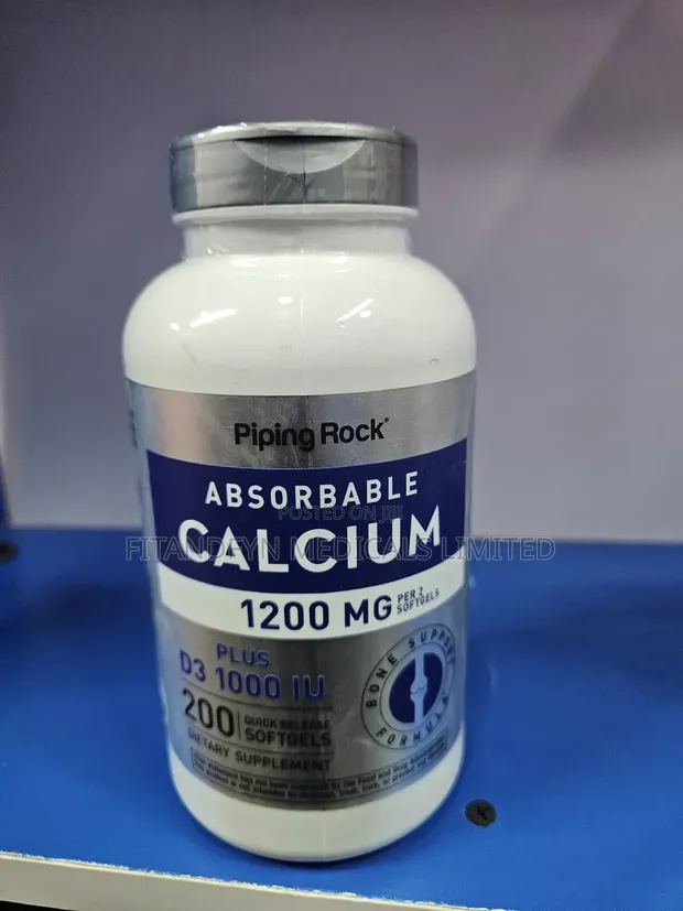 Piping Rock Absorbable Calcium + D3 Supplement - 1