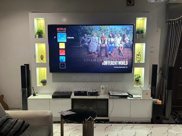 Home Interiors TV Panel and Cabinet - Used - 1