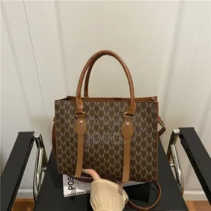 MK Medium Tote Bag - Brown Stripes