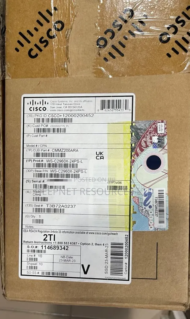 Cisco Catalyst 2960X-24PS-L 24-Port PoE+ Gigabit Switch - 1