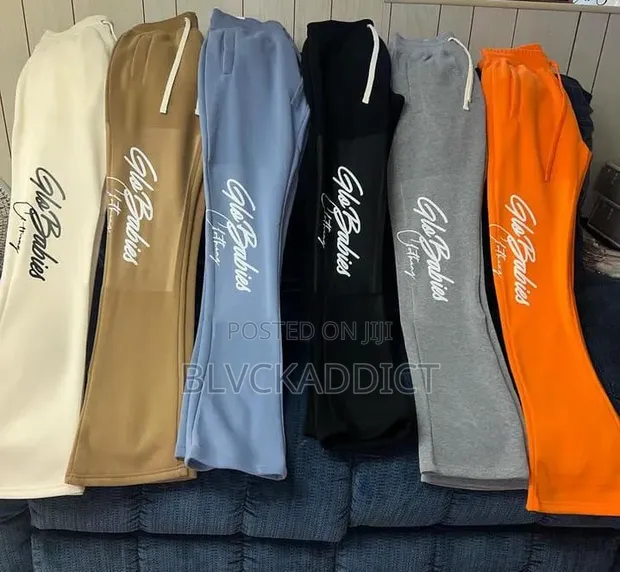 Joggers Masu Girma na Fleece Cotton da Polyester - 1