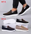 Premium MT-8 Men's Slip-On Sneakers - Black, Navy, Tan - 1