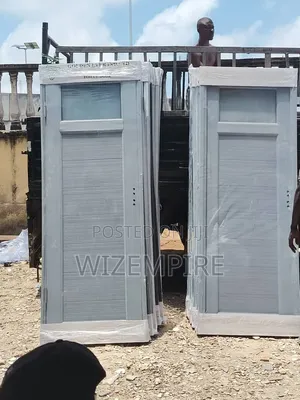 Brand New Emtek PVC Toilet Door - Gray