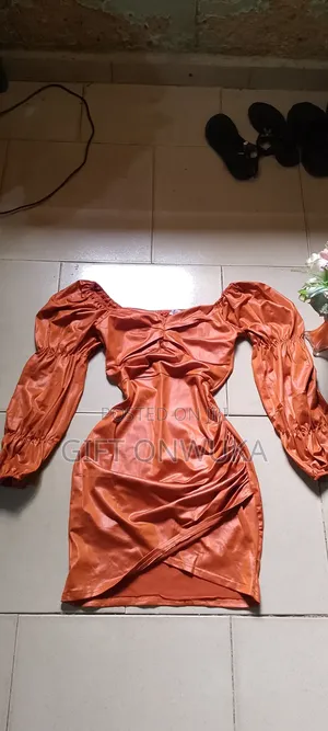 Camila Brown Leather Luxury Gown