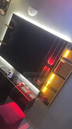 Used Home Interiors TV Console with Drawers & LED