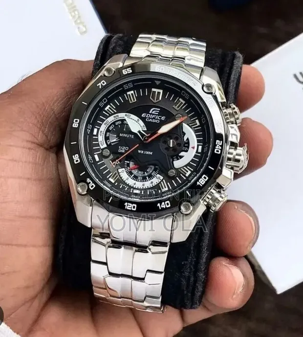 Agogon Hannu na Casio Edifice EF-550D-1A Chronograph - 1