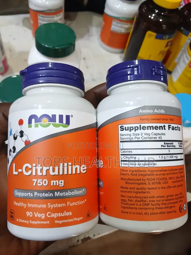 NOW L-Citrulline 750mg - 90 Veg Capsules - 1