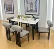Home Interiors Dining Set - Murabba'i, Sabon Samfuri - 5