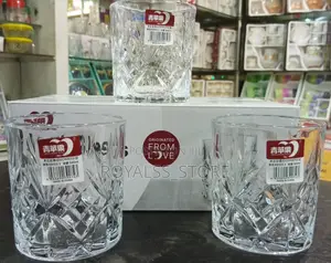 6Pcs 320ml Whiskey Glasses - Deli Glass Prosperous Series