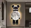 Aesthetic Bear LED Wall Clock Lamp - 1