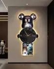 Aesthetic Bear LED Wall Clock Lamp - 4