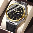 Poedagar Leather Wrist Watch for Men - 2