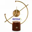 Modern Wooden Executive Desk Clock with Wireless Charging - 3