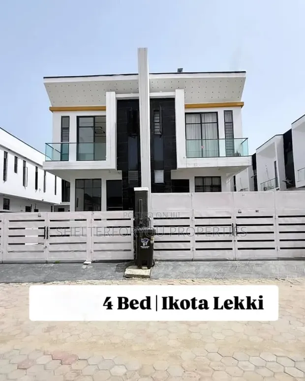 4 Bedroom Semi-Detached Duplex a Ikota, Lagos - 1
