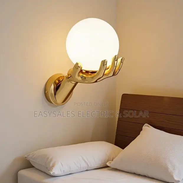 Golden Arm Wall Light - Modern Art Creative Pendant - 1