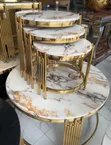 Kyakkyawar Center Table da Stool 3 na gefe - 2