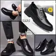 High Quality Men's Black Leather Oxford Shoes - 1