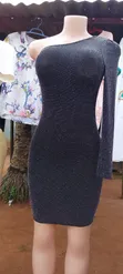 Thrift Bodycon Dress - Black - 2