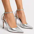 Zara Silver Luxury Heeled Sandals - Size 38 - 1