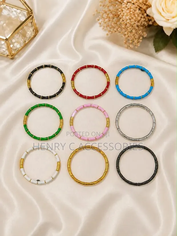 Stainless Steel Bangles - Chic & Vibrant - 1