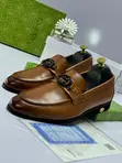 Premium Designer Gucci Men's Black Leather Loafers - Sabon, Akwati - 2