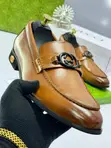 Premium Designer Gucci Men's Black Leather Loafers - Sabon, Akwati - 3