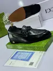 Premium Designer Gucci Men's Black Leather Loafers - Sabon, Akwati - 4