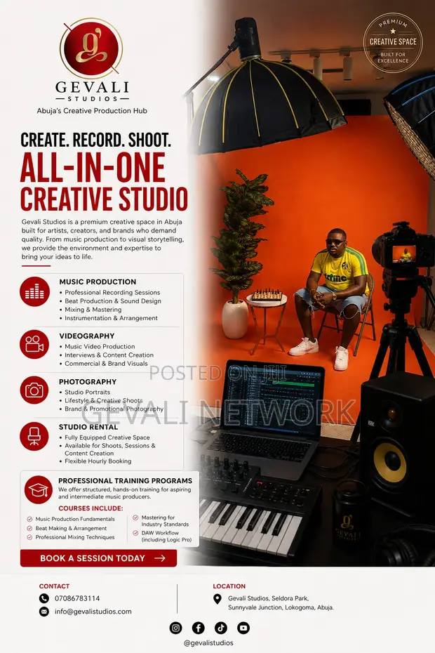 Gevali Studios: Music Production & Mixing Services - 1