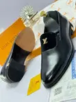 Louis Vuitton Men's Black Leather & Suede Shoes - Italian Made | Boxed - 2