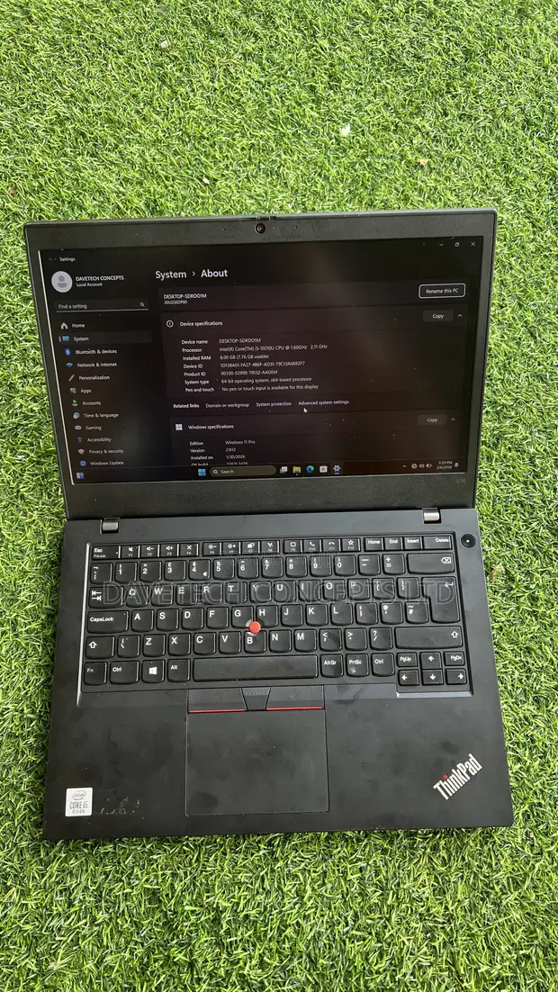 Lenovo ThinkPad L14 Laptop - Intel Core i5, 8GB RAM, 256GB SSD - 1