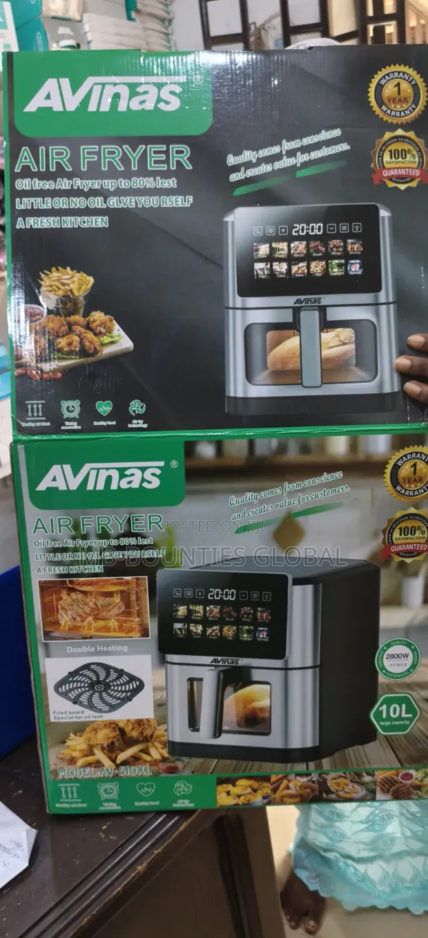 Avinas 10L Digital Air Fryer - Sabon Abu - 1