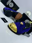 Takalman Hannu na Maza na Versace na Fata - Baƙi da Zinariya - 5