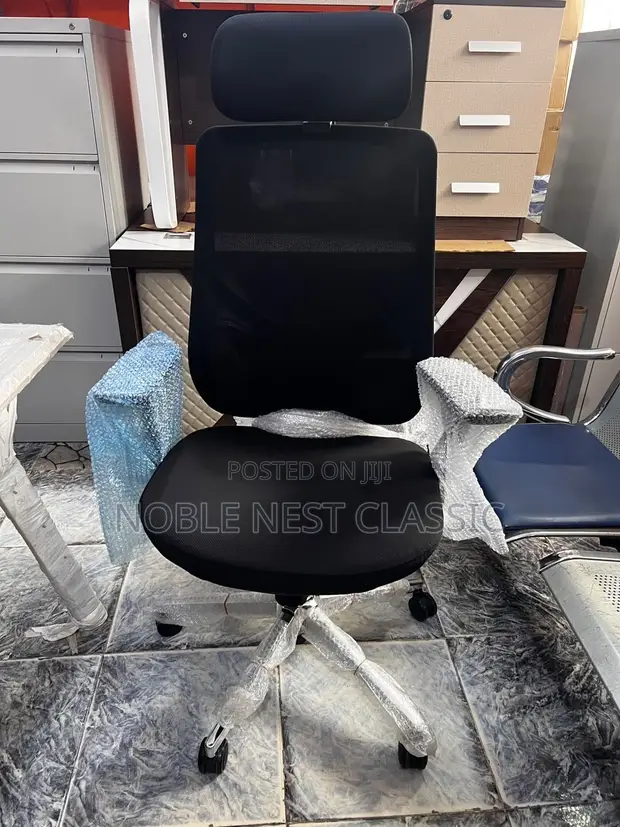 Boss Office Products Office Chair with Headrest - Black - 1
