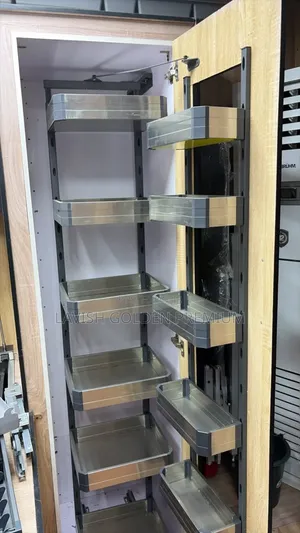 Master Stainless Steel Pull-Out Kitchen Pantry Organizer