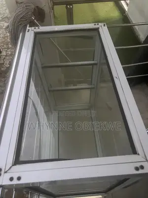 Aluminum and Glass Display Showcase - Used