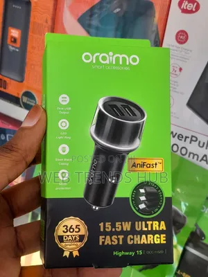 Oraimo Highway 15 Car Charger + 3-in-1 Cable (OCC-1152D)