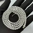 VVS Moissanite Diamond Liberty Pendant with Tennis Neckchain - 1