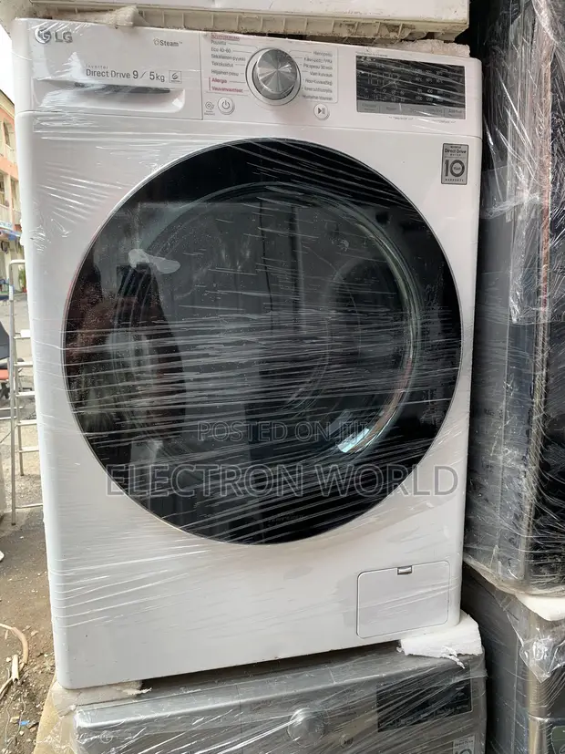LG Inverter Direct Drive Washer & Dryer with Steam & Wi-Fi - 1