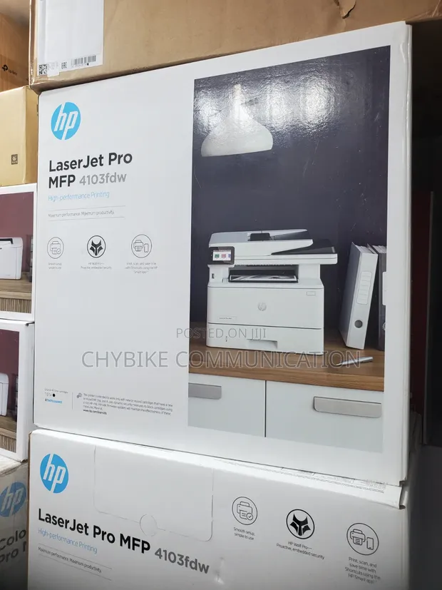HP LaserJet 4103fdw Printer - 1