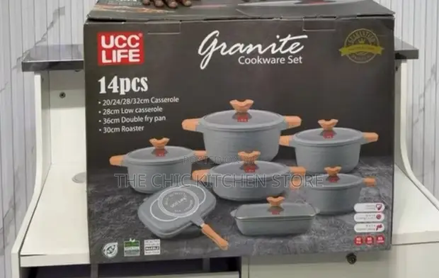 UCC Life 14pcs Non-Stick Diecast Cookware Set - 1