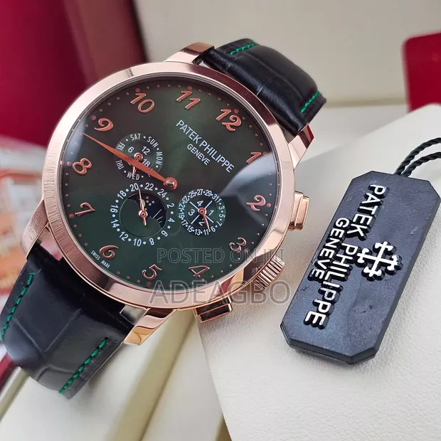Agogon Patek Philippe Rose-Gold na Kalanda na Shekara da na Har Abada - 1