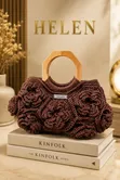 Mini Rose Bag Mai Hannun Saƙa - 1