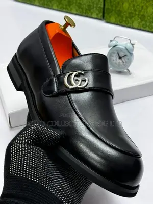 Gucci Men's Black Leather Loafers - Brand New, Boxed