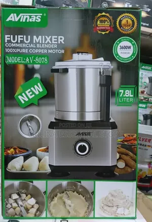 Avinas 3600W 7.8L Mai Ƙarfin Gaske don Nika Fufu