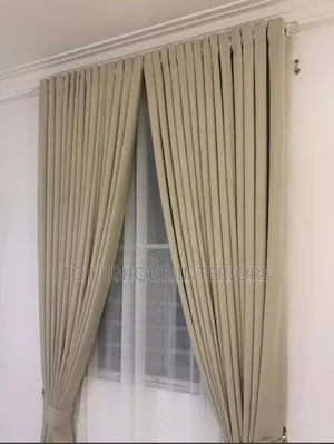 VIP Brand High Quality Beige Curtains